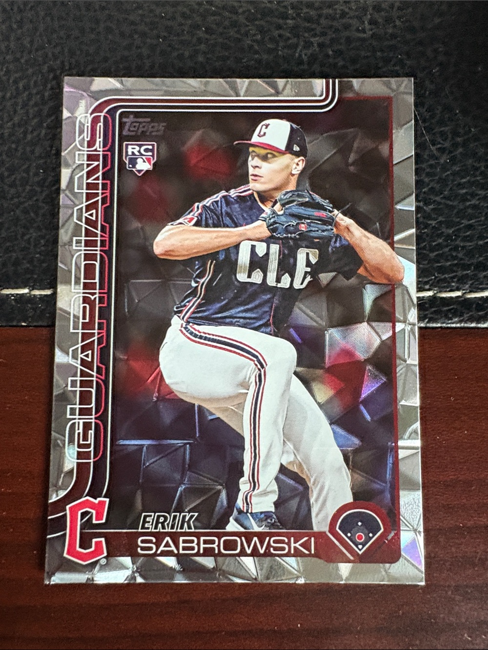 Topps Erik Sabrowski Cleveland Guardians RC Baseball Card